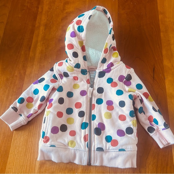 Hanna Andersson baby polka hoodie Size 12-18 months - Picture 2 of 6